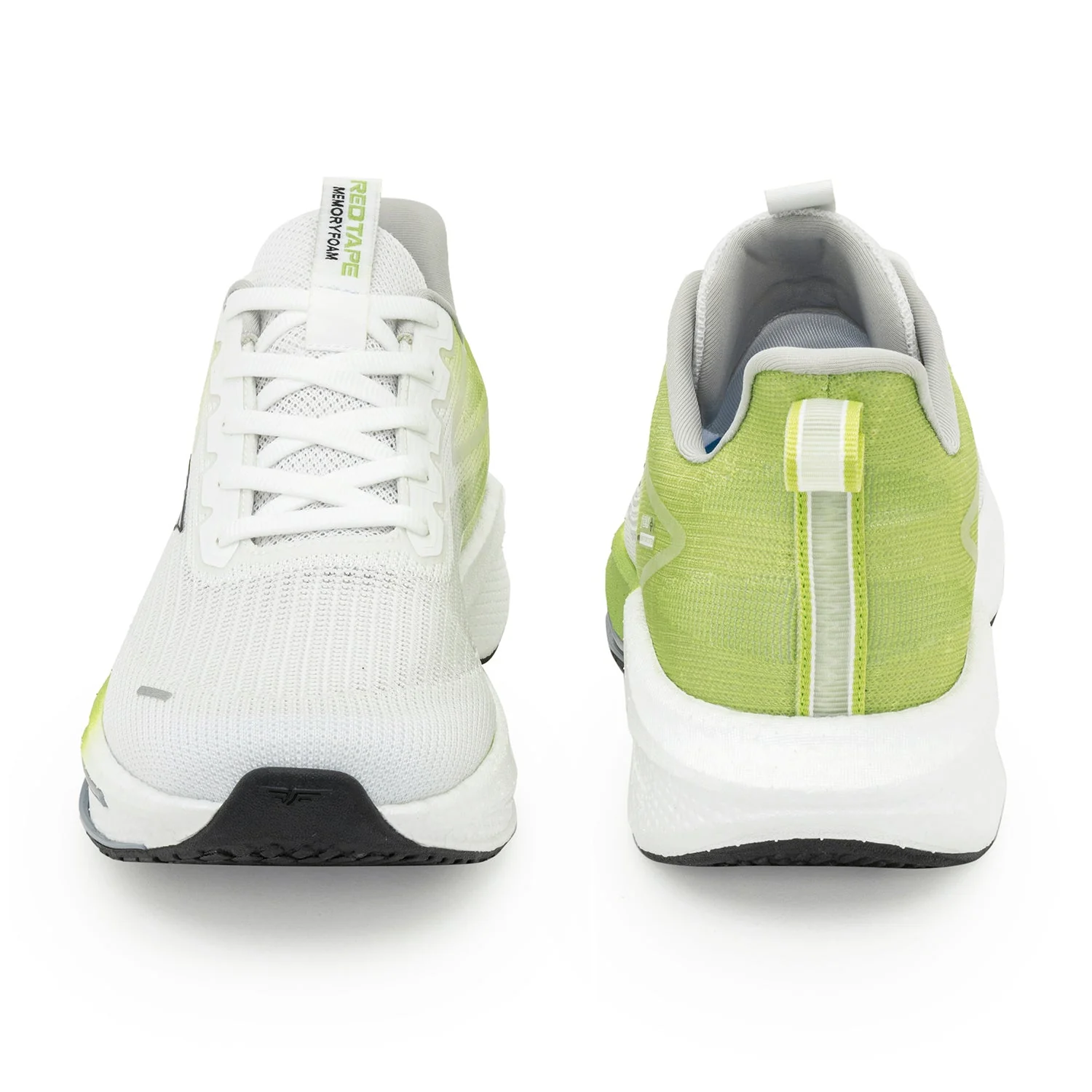 Sports Shoes for Men in Lime and White | Athleisure Shoes - Image 4