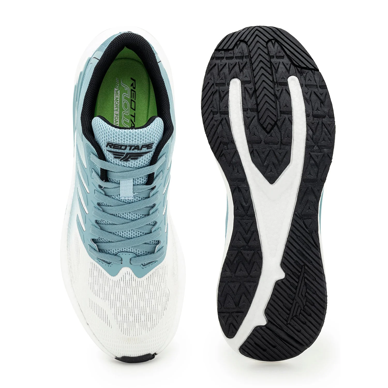 Sports Shoes for Men in White and Blue | Athleisure Shoes - Image 5