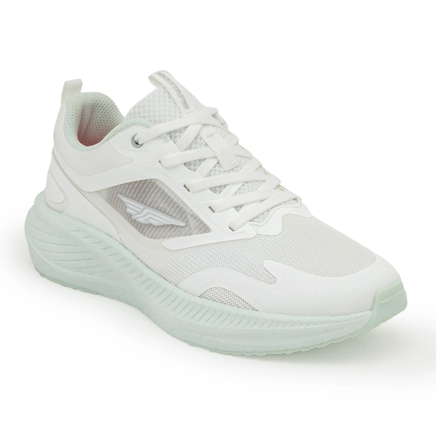 Sports Shoes for Women in White and Green | Athleisure Shoes - Image 7