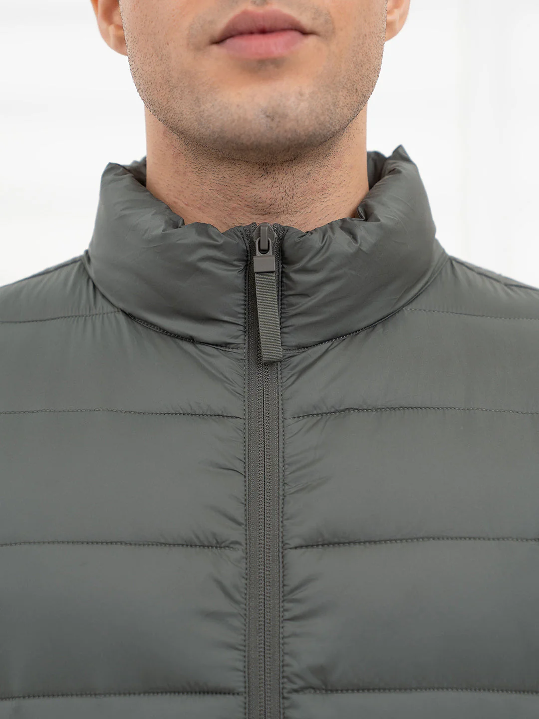 Stone Olive Men's Heatseal Padded Jacket | All-Season Winter Protection - Image 5