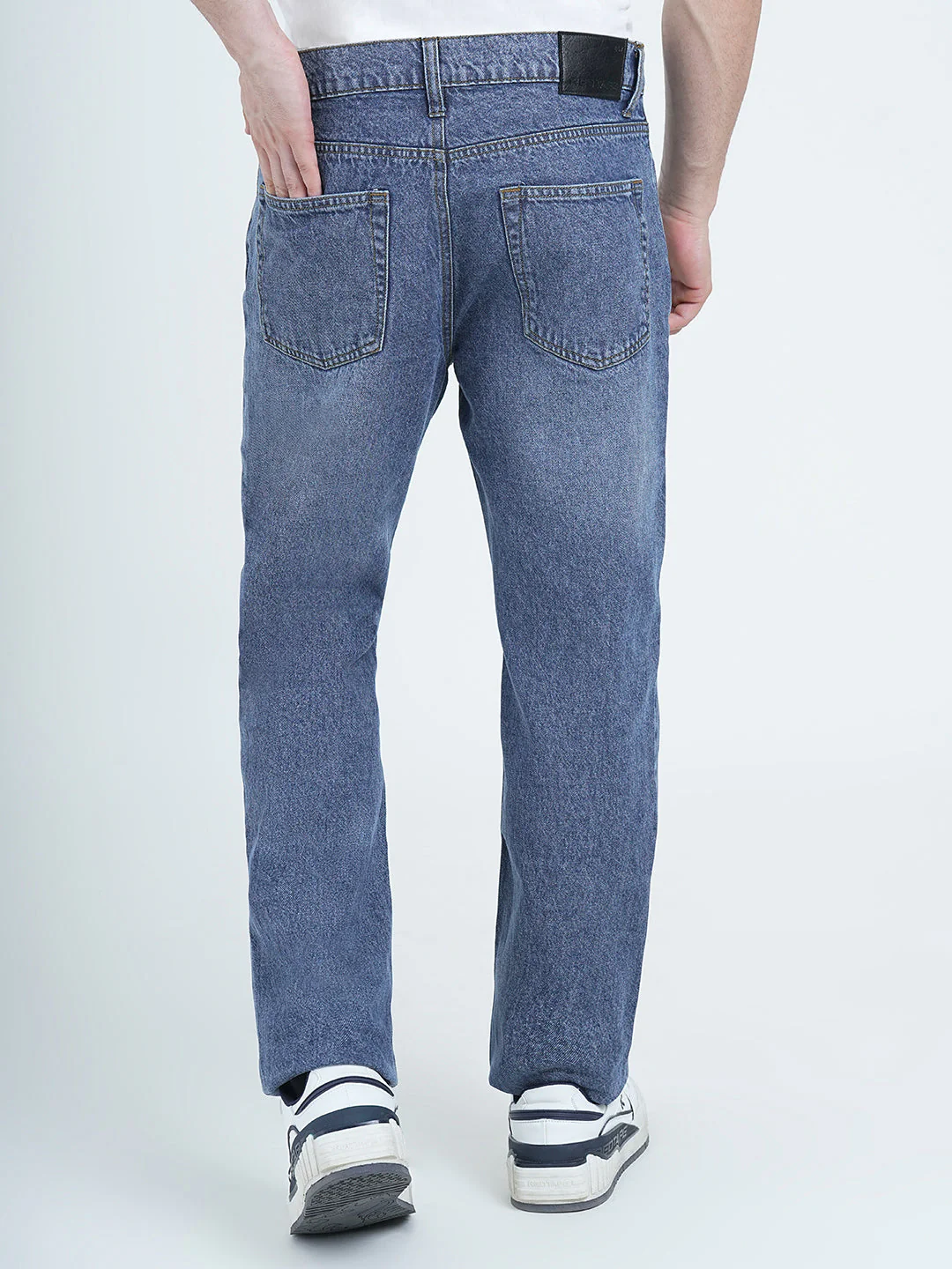 Straight Fit Light Blue Jeans for Men | Effortless Everyday Style - Image 4
