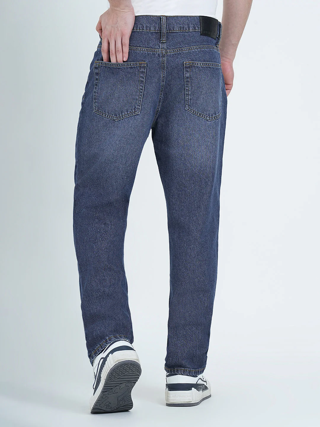 Straight Fit Dark Blue Jeans for Men | Everyday Classic Denim - Image 4