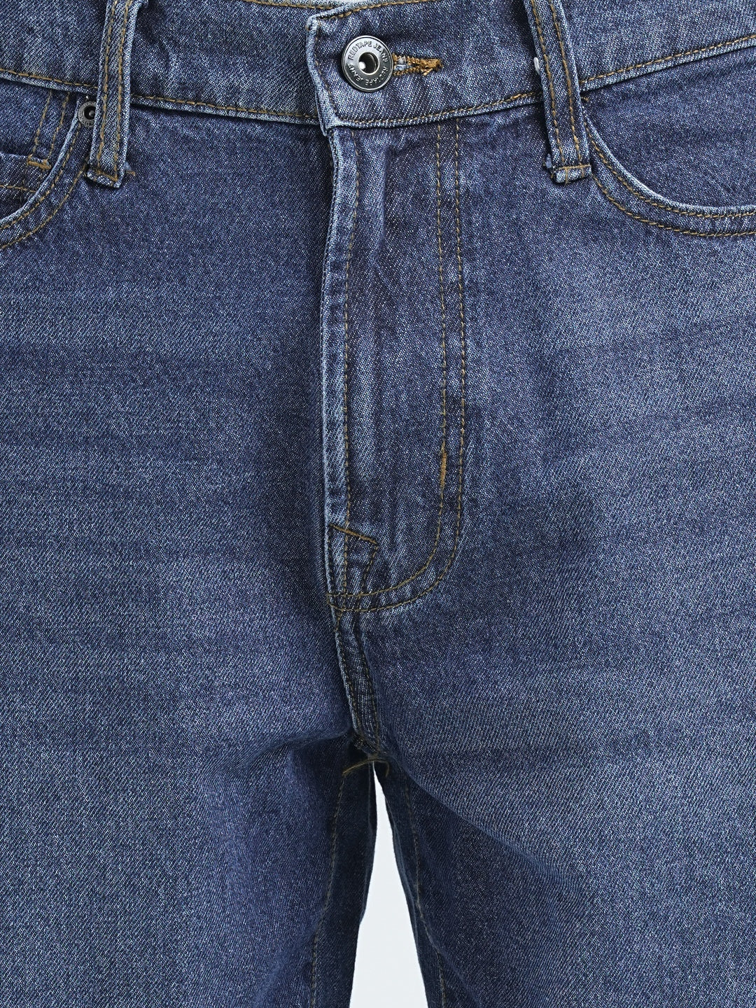 Straight Fit Dark Blue Jeans for Men | Everyday Classic Denim - Image 5