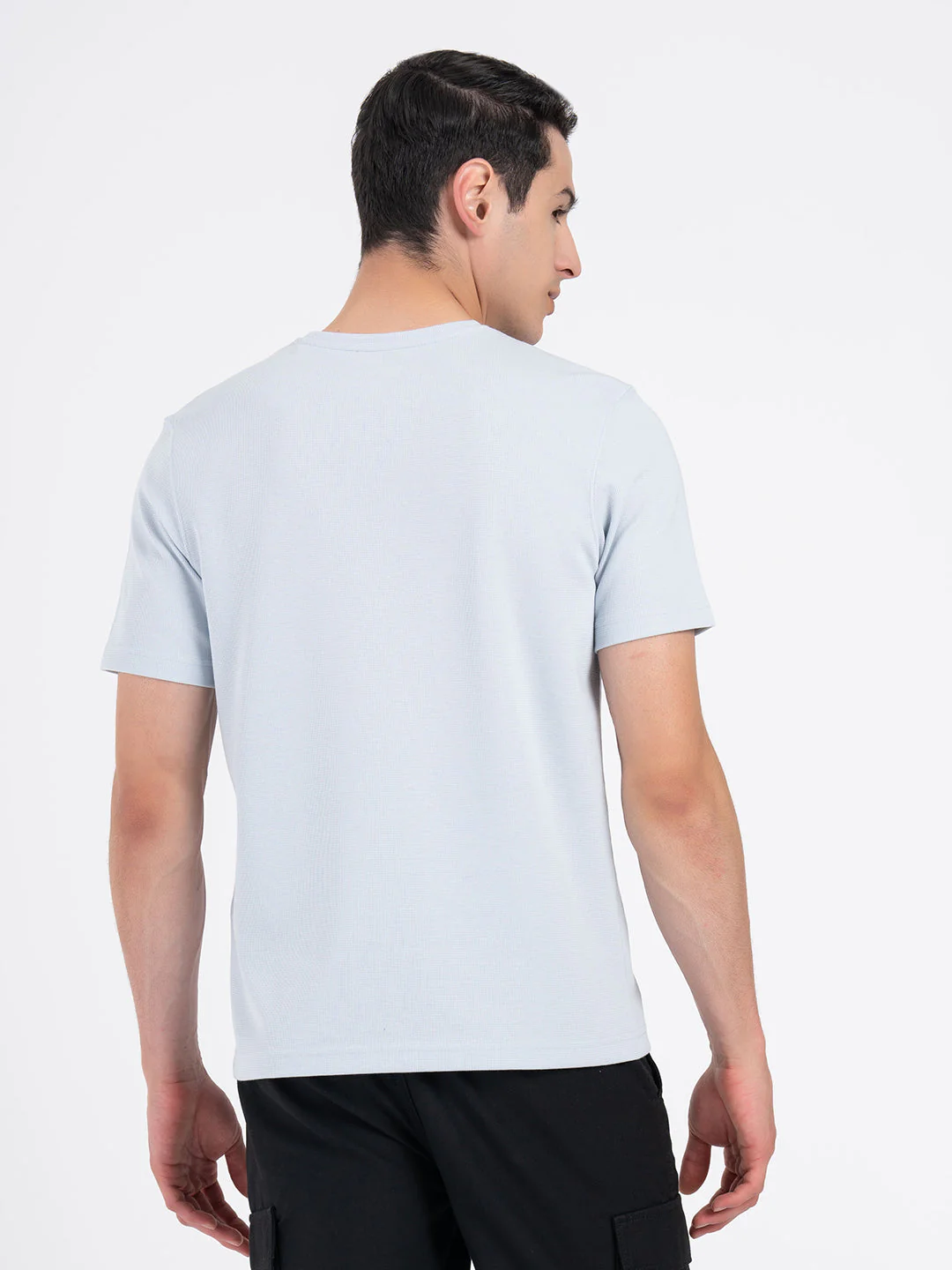 Structured Round Neck T-Shirt for Men - Image 5