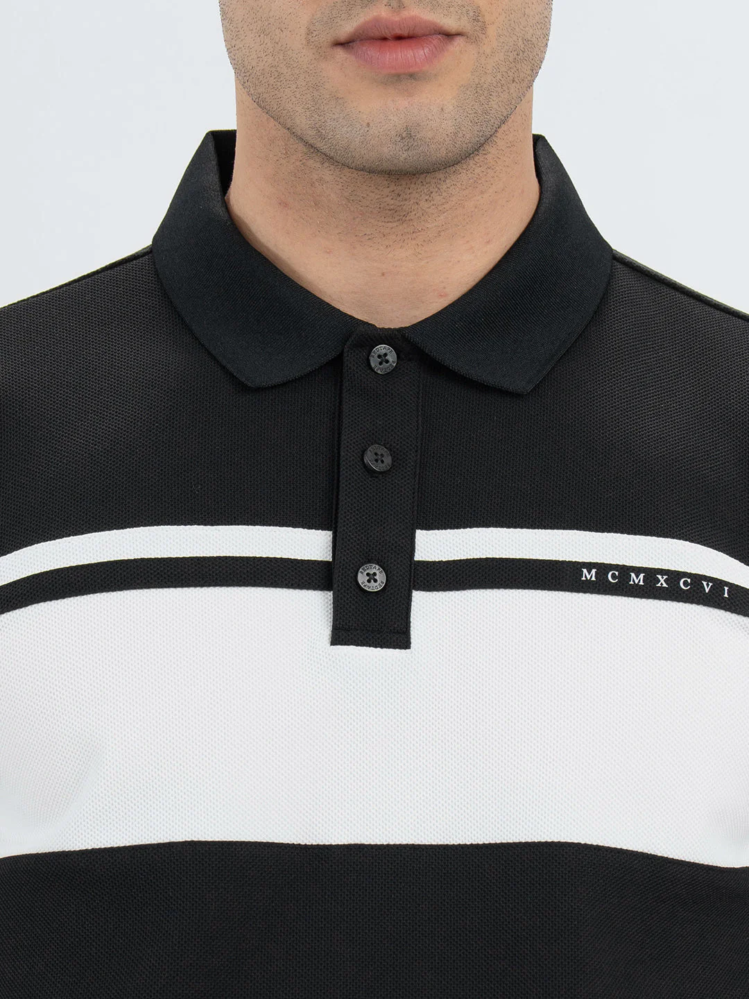 T Shirts for Men in Black | Polo Half Sleeve T Shirt - Image 4