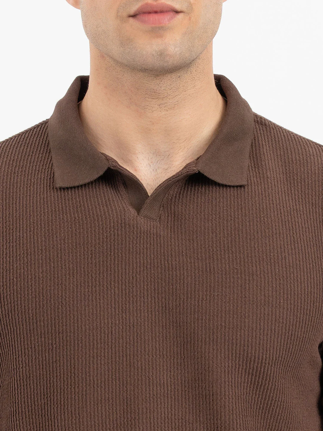 T Shirts for Men in Dark Brown - Image 4