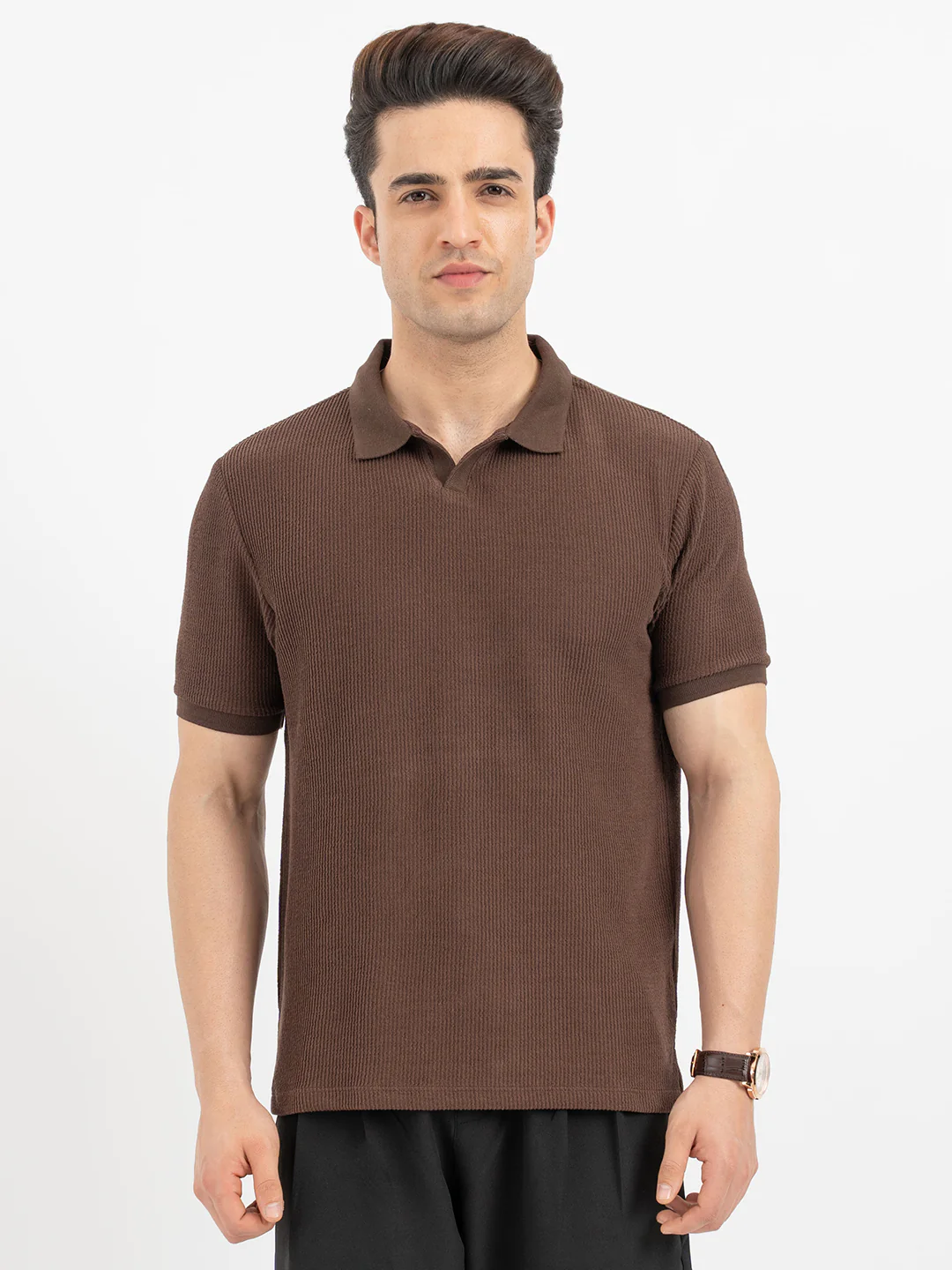 T Shirts for Men in Dark Brown - Image 7