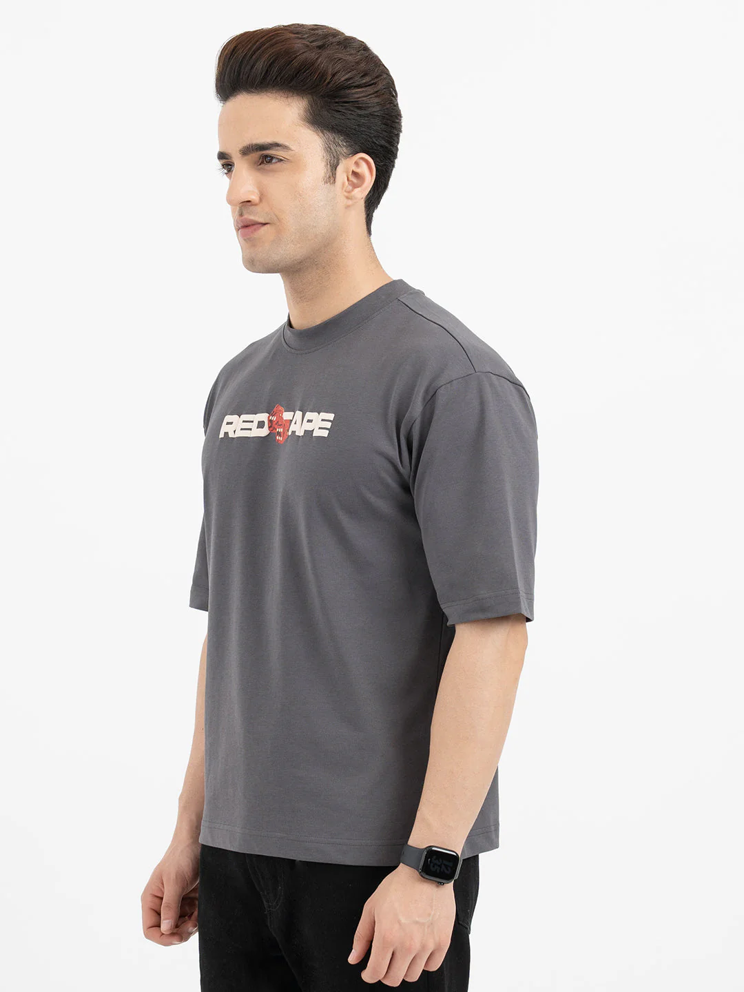 T Shirts for Men in Dark Grey - Image 2