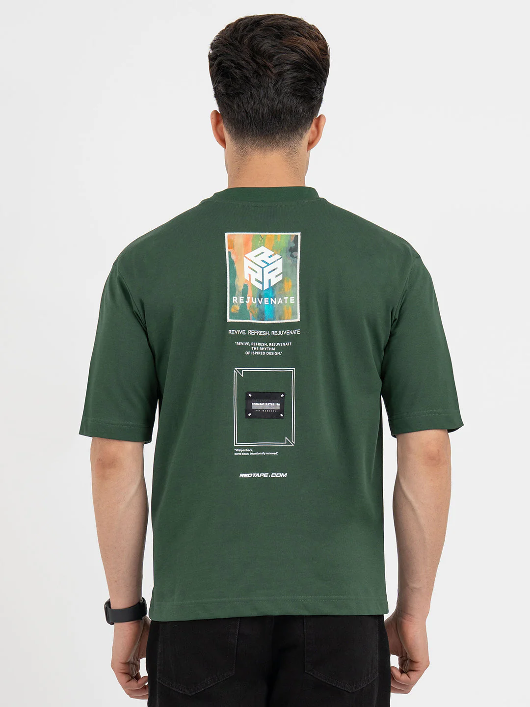 T Shirts for Men in Green - Image 3