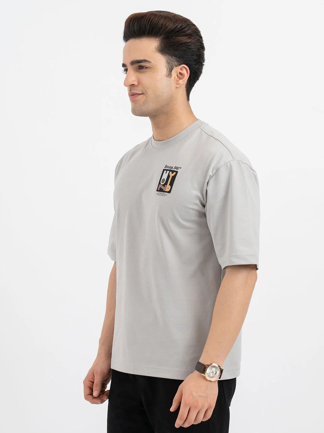 T Shirts for Men in Light Grey - Image 2