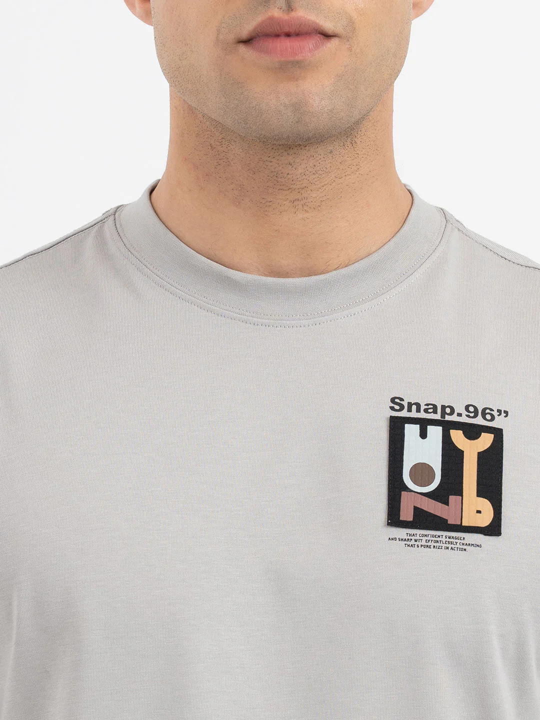 T Shirts for Men in Light Grey - Image 4