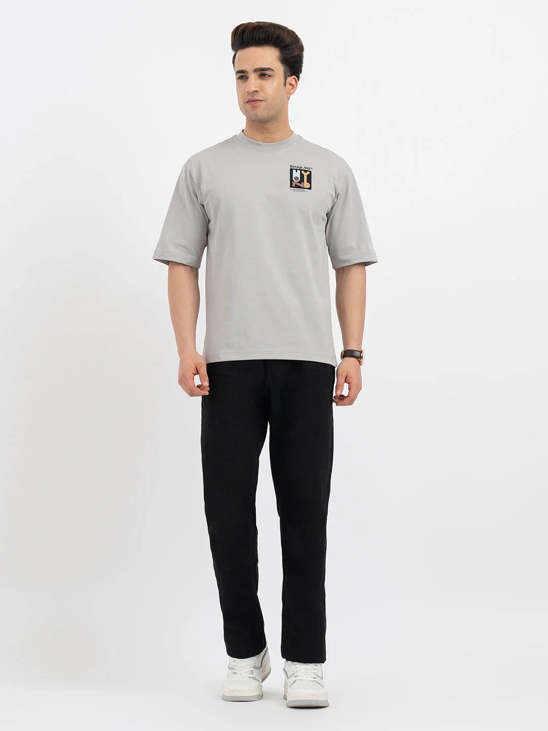 T Shirts for Men in Light Grey - Image 5