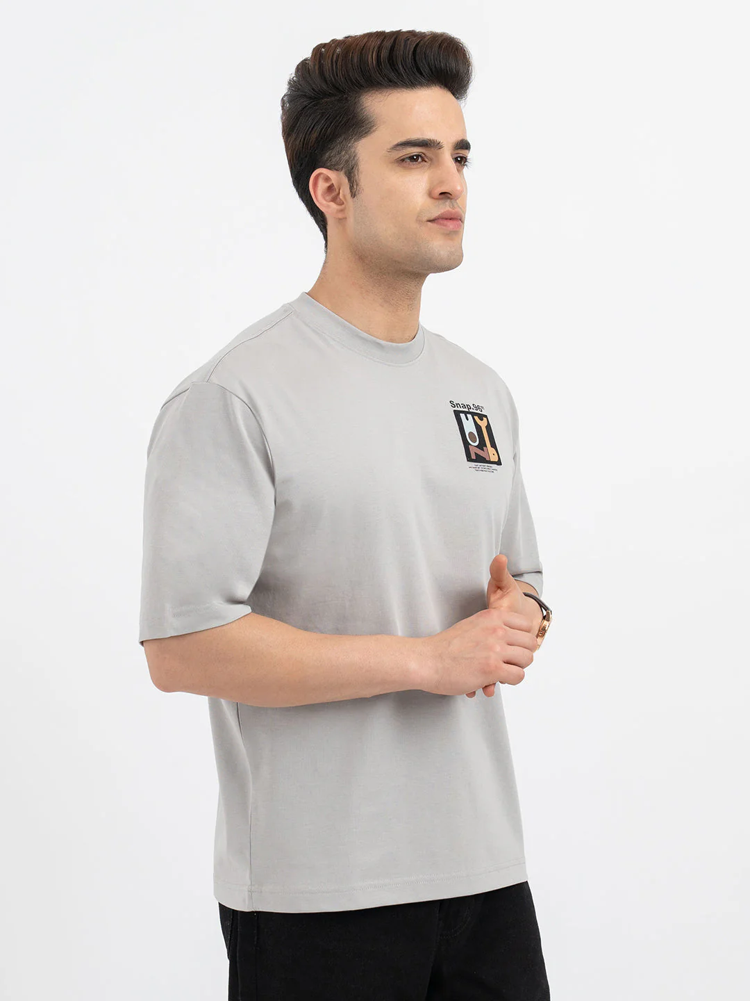T Shirts for Men in Light Grey - Image 6