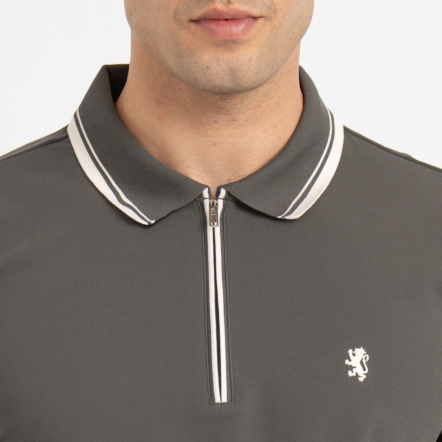 T Shirts for Men in Olive | Polo Half Sleeve T Shirt - Image 4