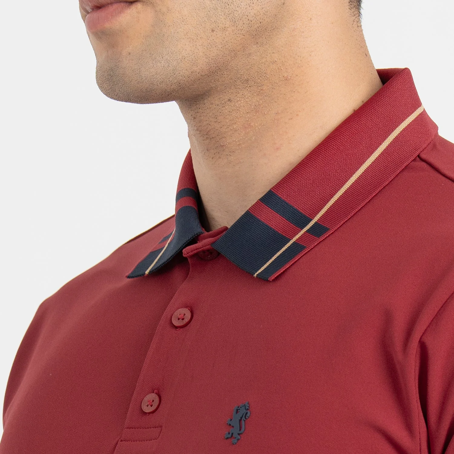 T Shirts for Men in Red | Polo Half Sleeve T Shirt - Image 3