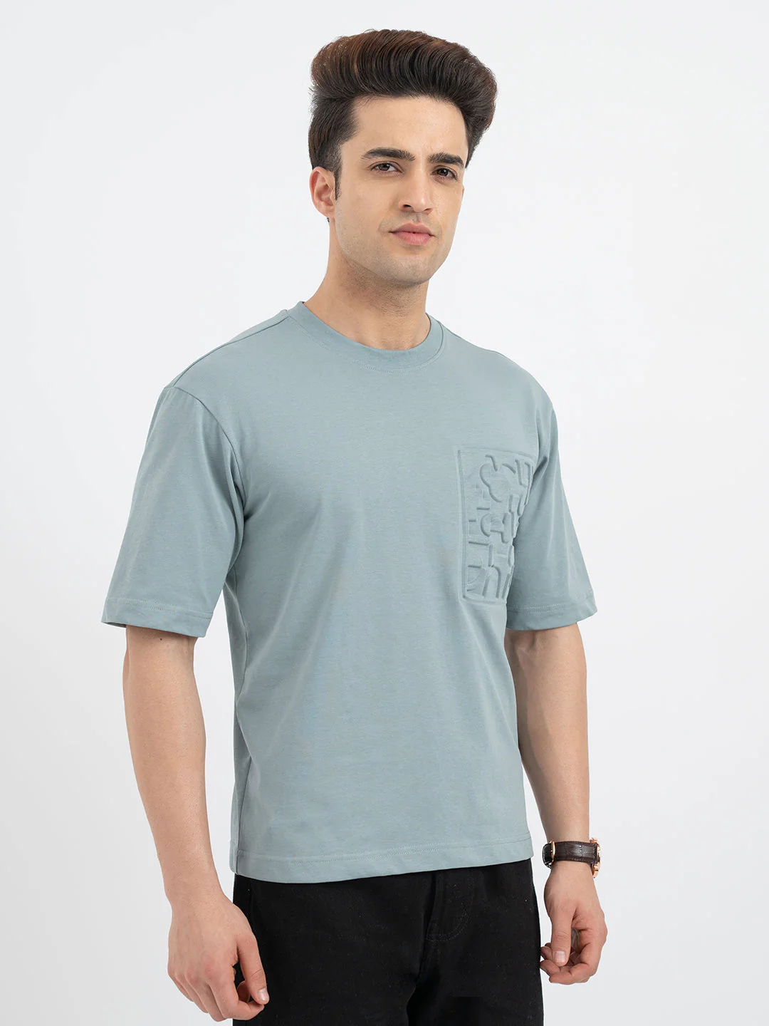 T Shirts for Men in Slate Blue - Image 6