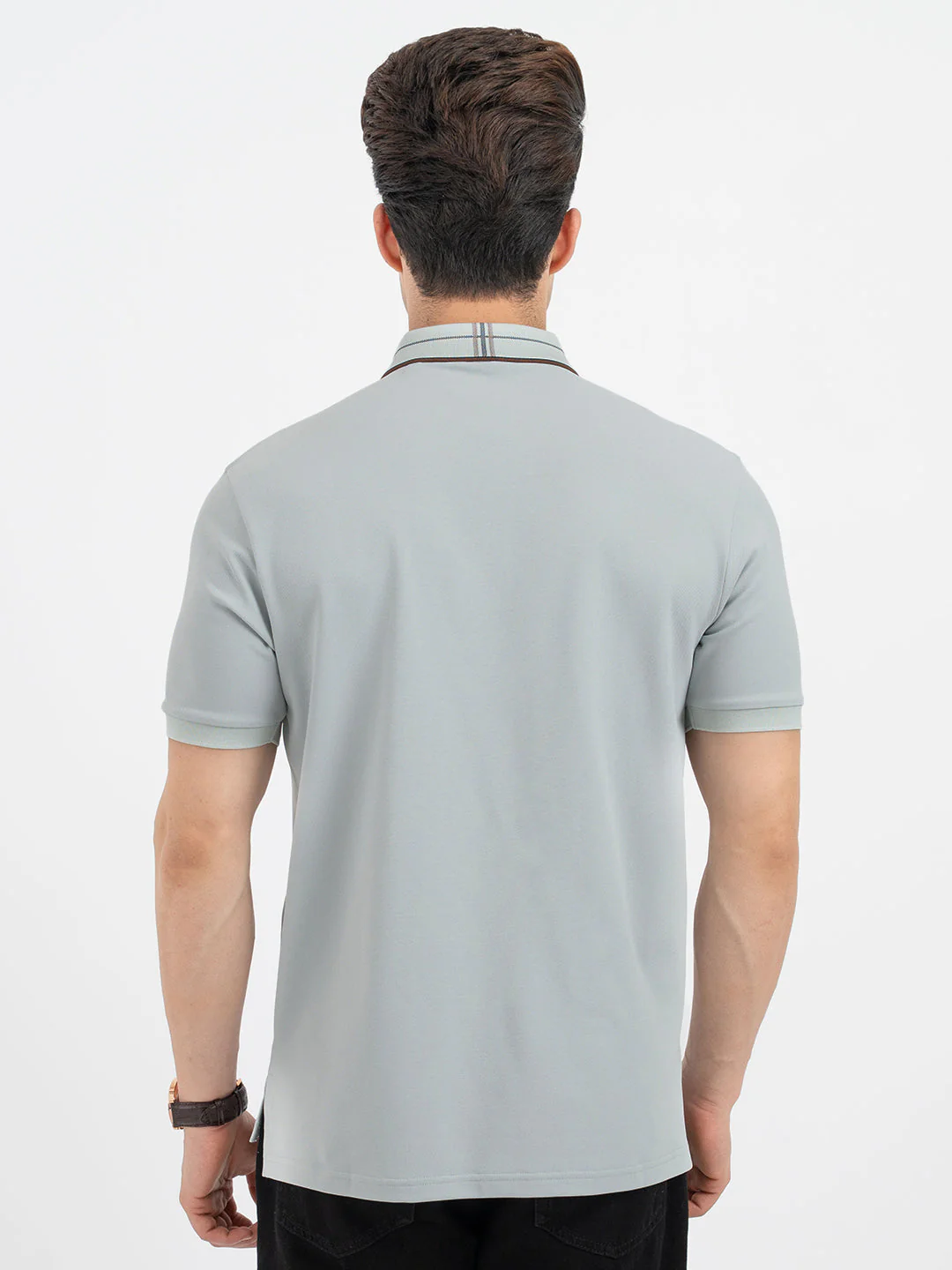 T Shirts for Men in Slate Green - Image 3