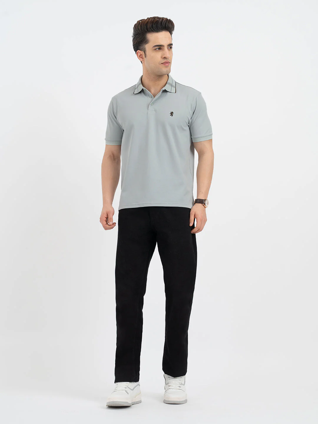 T Shirts for Men in Slate Green - Image 5
