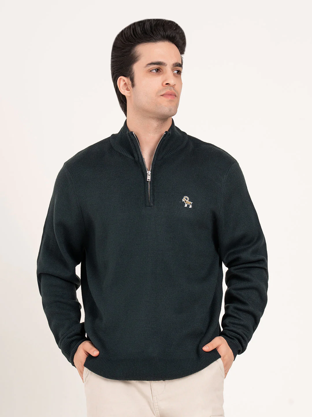 Teal Men's Sweaters for Winters | Effortless Winter Warmth - Image 2