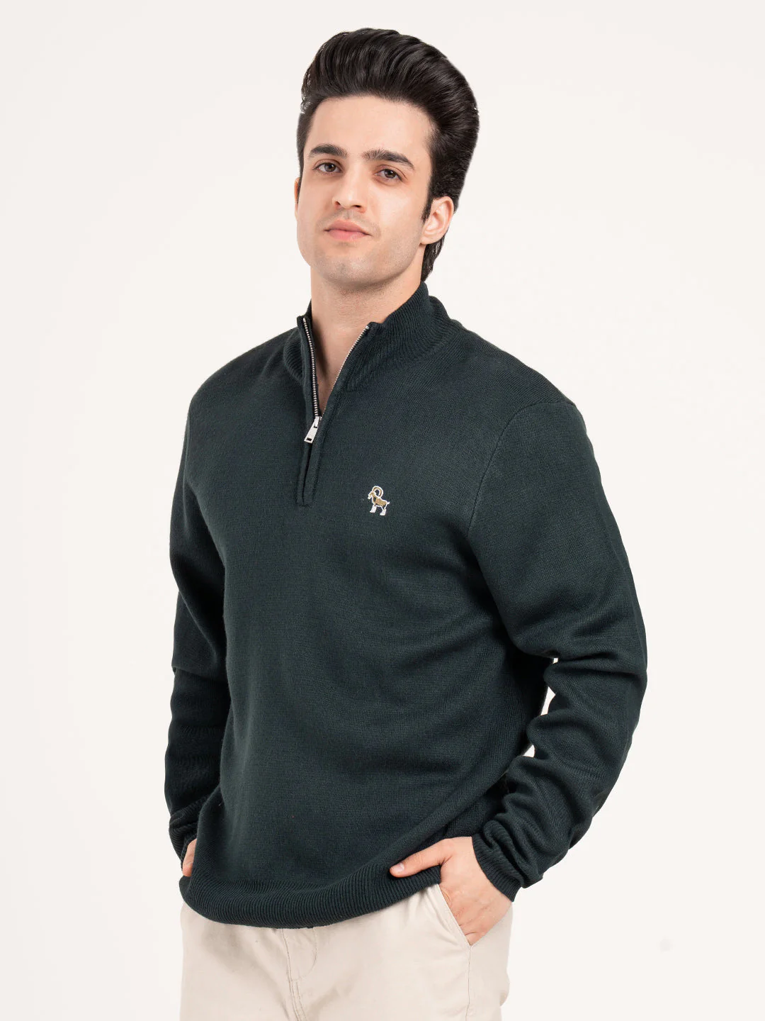 Teal Men's Sweaters for Winters | Effortless Winter Warmth - Image 3