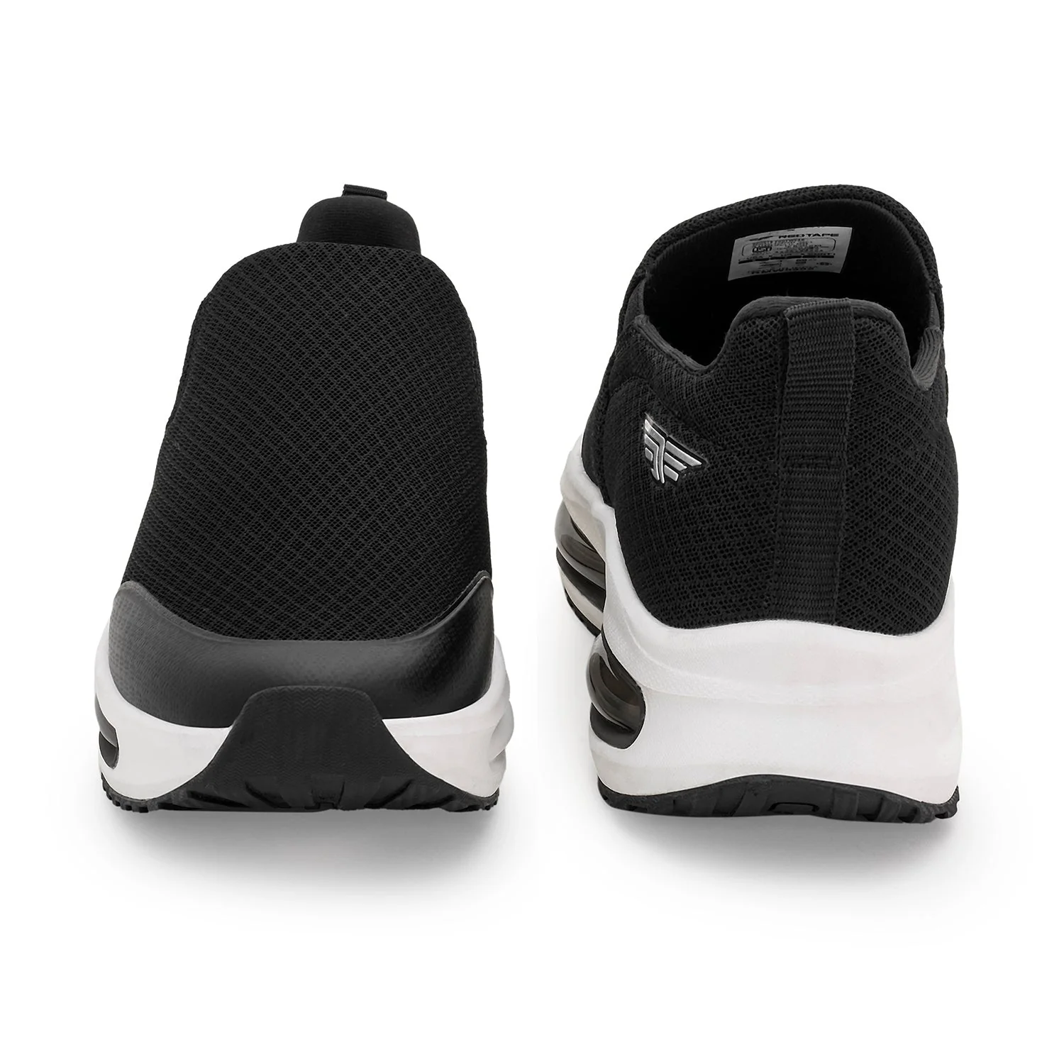 Walking Shoes for Men in Black | Slip-On Casual Shoes - Image 4