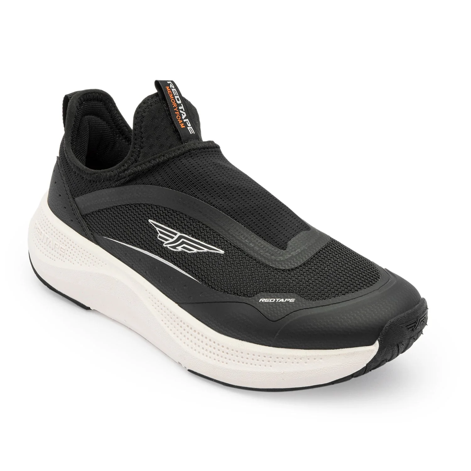 Walking Shoes for Women in Black and White | Slip-On Shoes - Image 7
