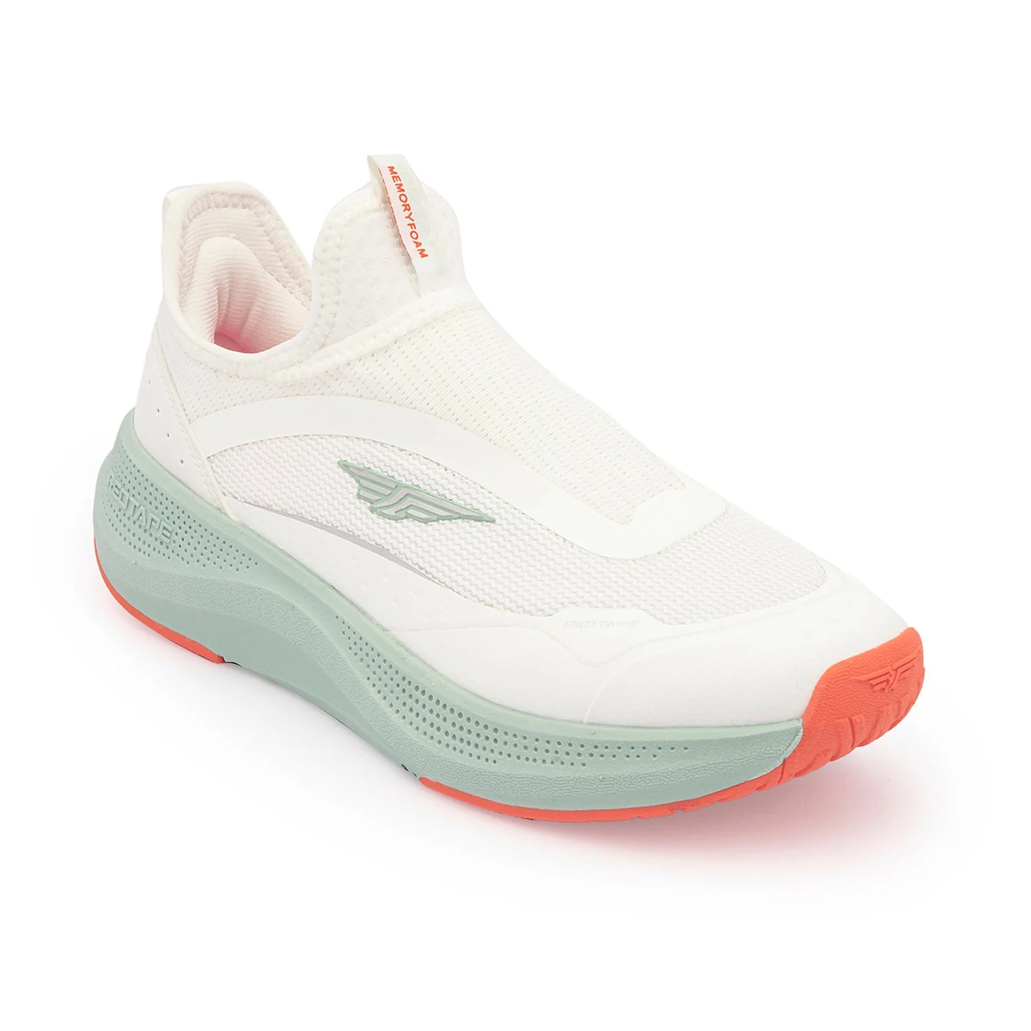 Walking Shoes for Women in White and Mint green | Slip-On Shoes - Image 7