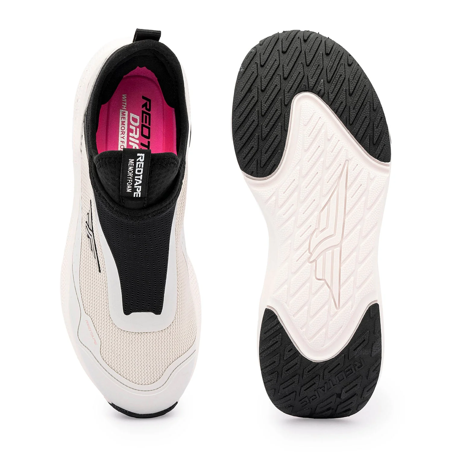 Walking Shoes for Women in White | Slip-On Shoes - Image 5