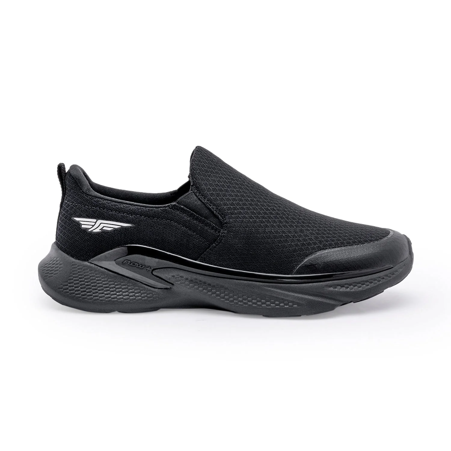 Walking-Slip-On-Shoes-for-Men-in-Black-|-Low-Cut-Walking-Shoes. - Image 2