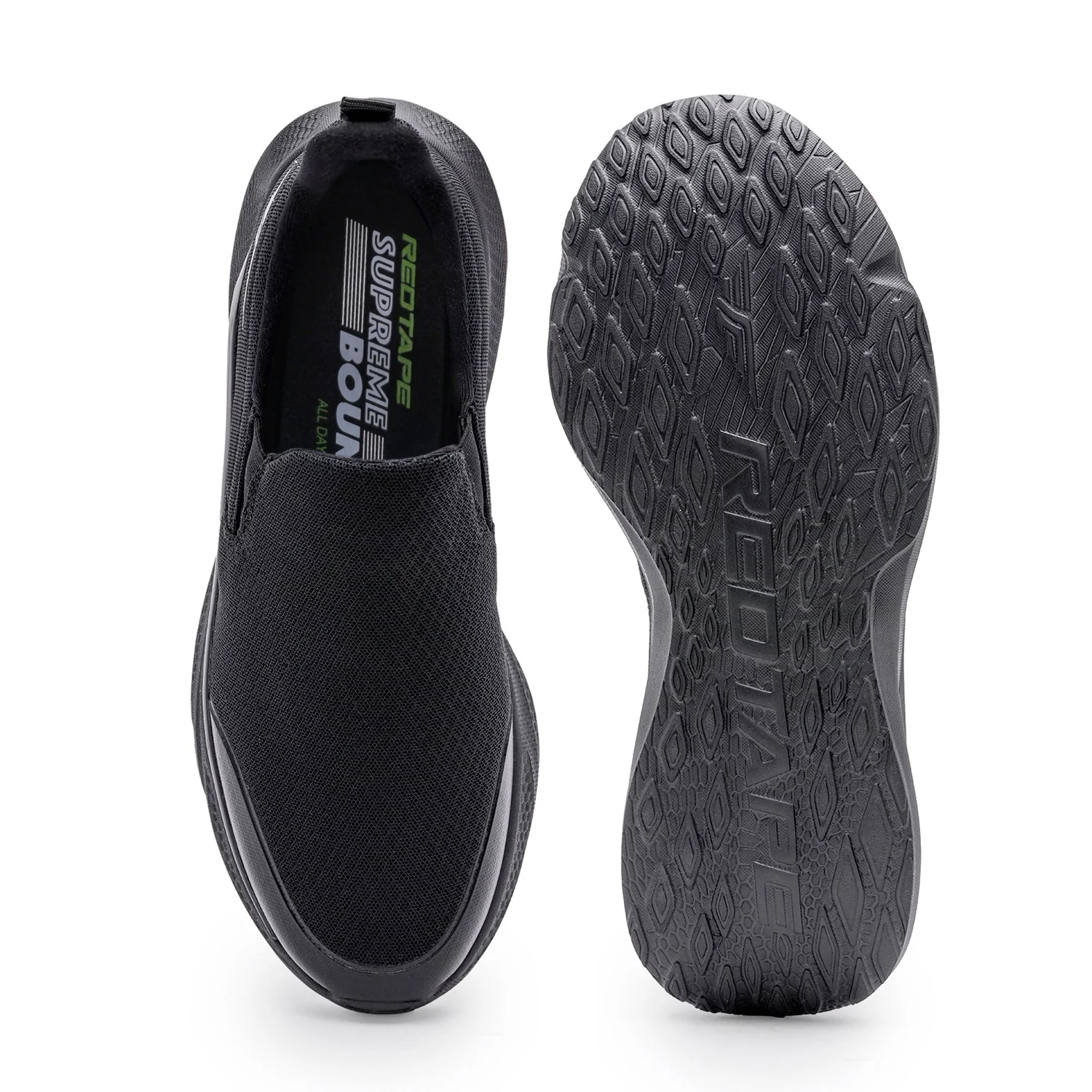 Walking-Slip-On-Shoes-for-Men-in-Black-|-Low-Cut-Walking-Shoes. - Image 5