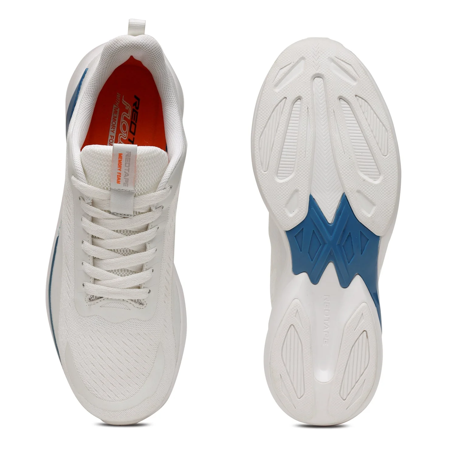 White Athleisure Sports Shoes for Men - Image 5