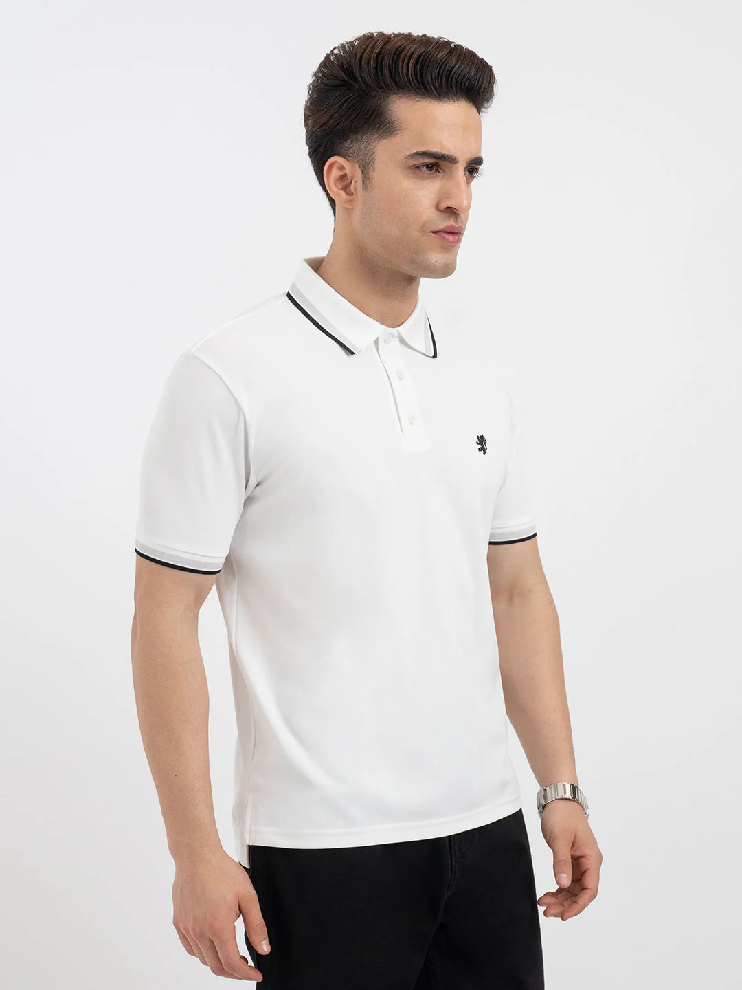 Red Tape White Polo T-Shirt for Men - Image 6