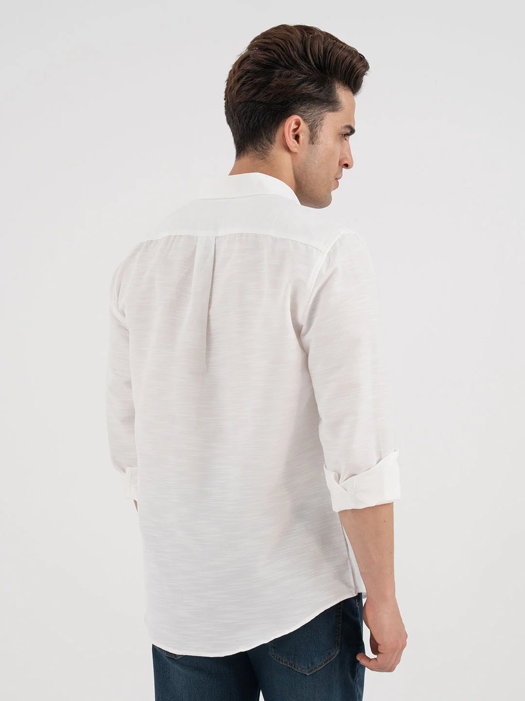 Red Tape White Shirt for Men - Image 3