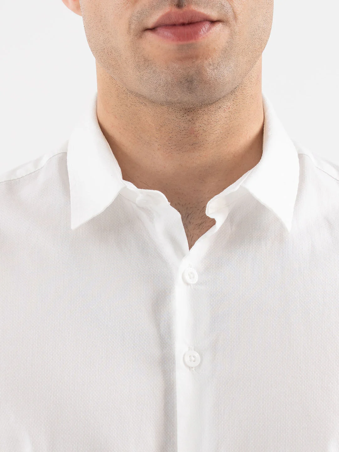 Red Tape White Solid Formal Full Sleeve Shirt for Men - Image 5