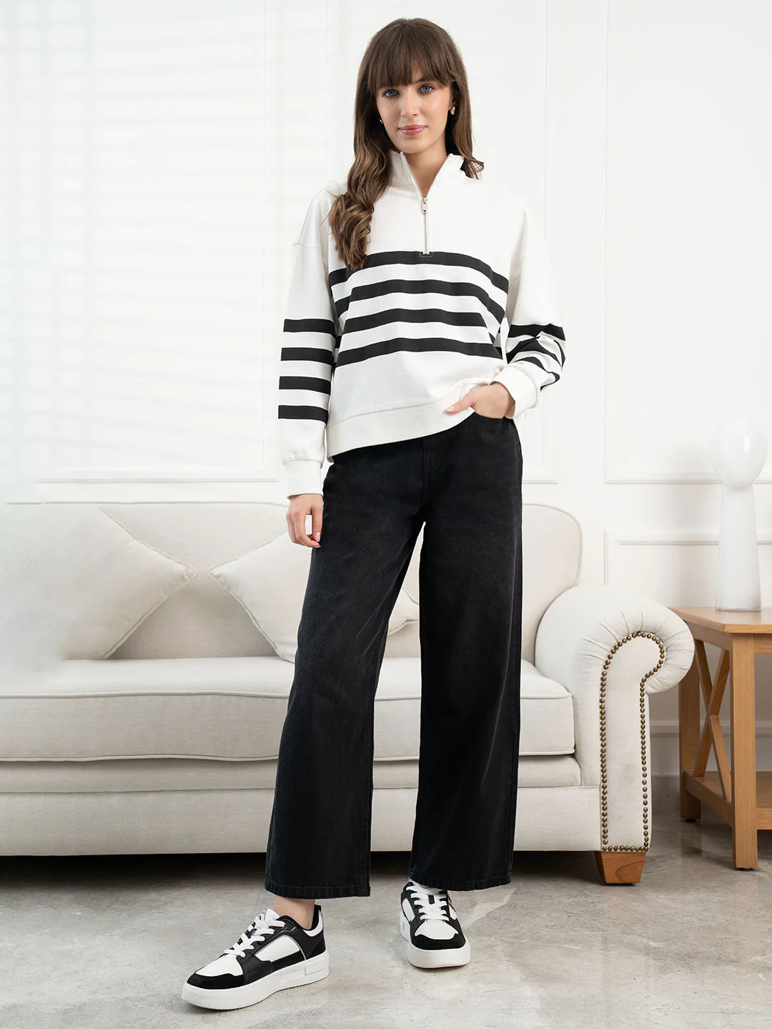 White Sweatshirt for Women - Image 6