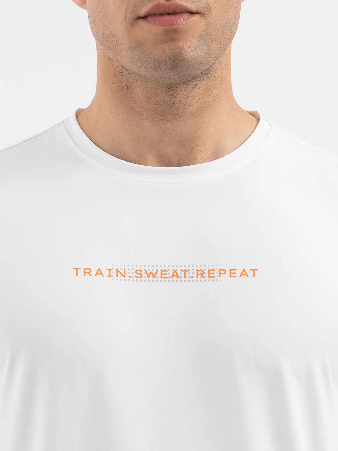 Red Tape White T-Shirt for Men | Graphic Activewear - Image 4
