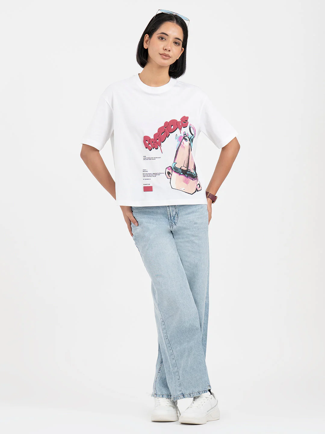 White T-Shirt for Women - Image 5