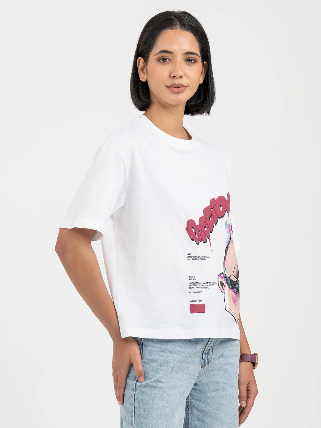 White T-Shirt for Women - Image 6