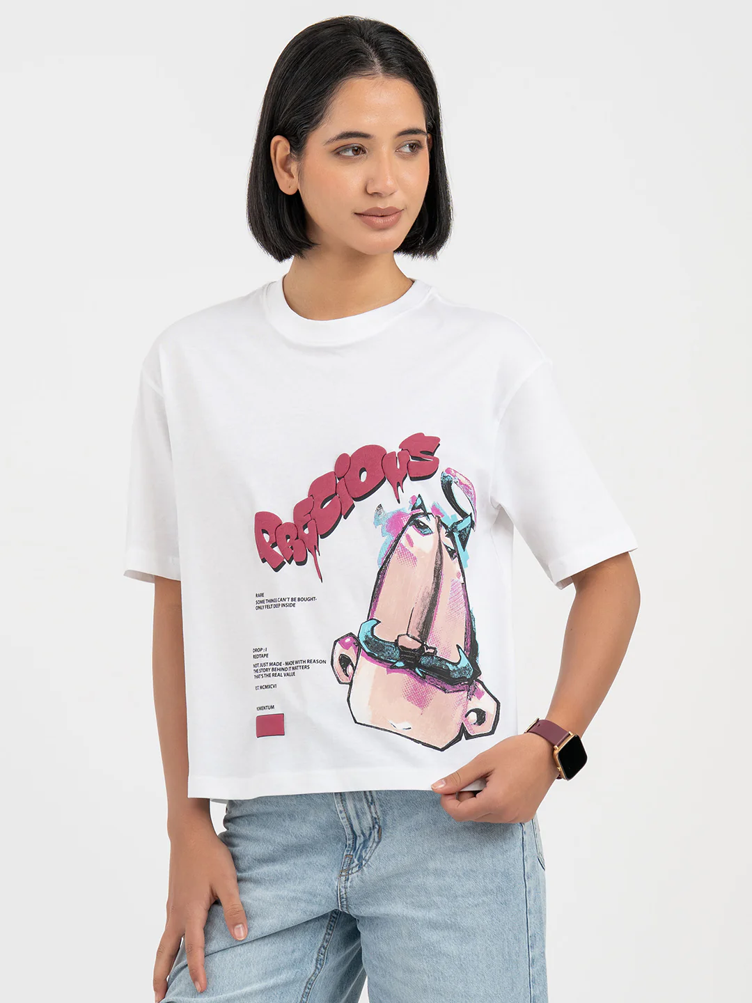 White T-Shirt for Women - Image 8