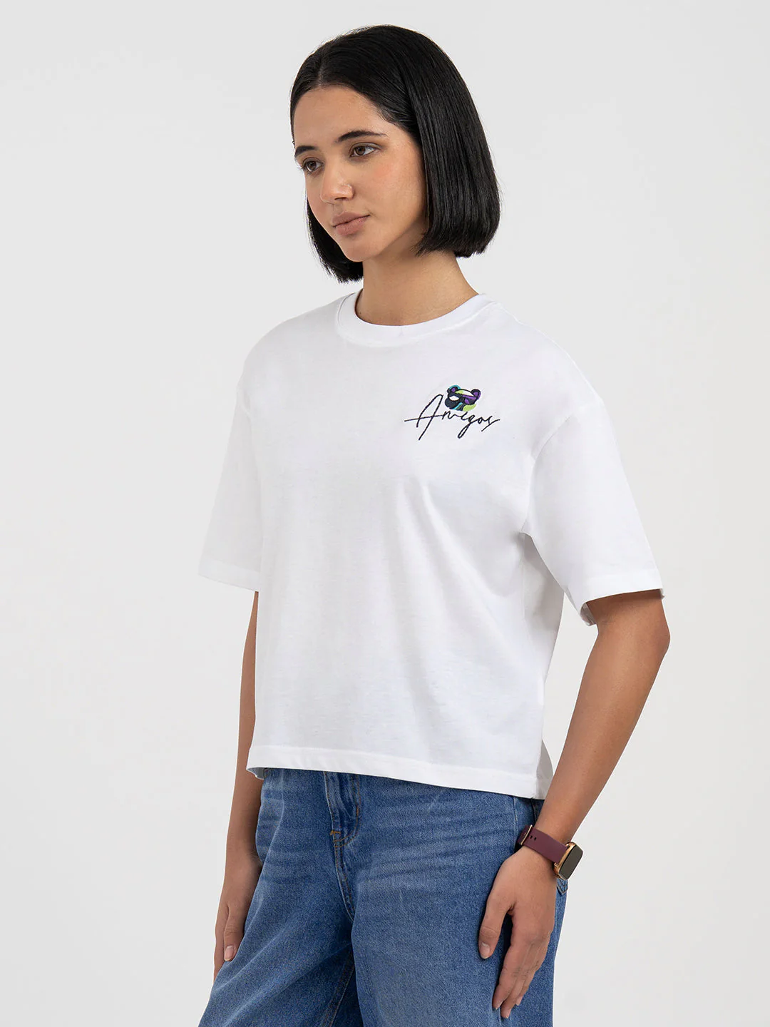White T-Shirt for Women - Image 3