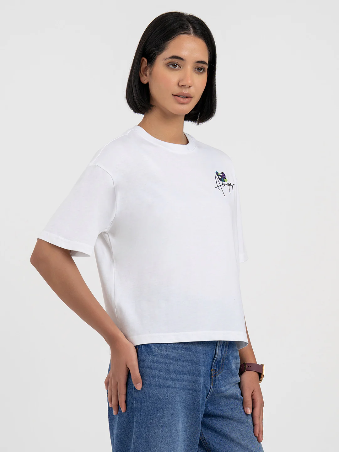 White T-Shirt for Women - Image 7