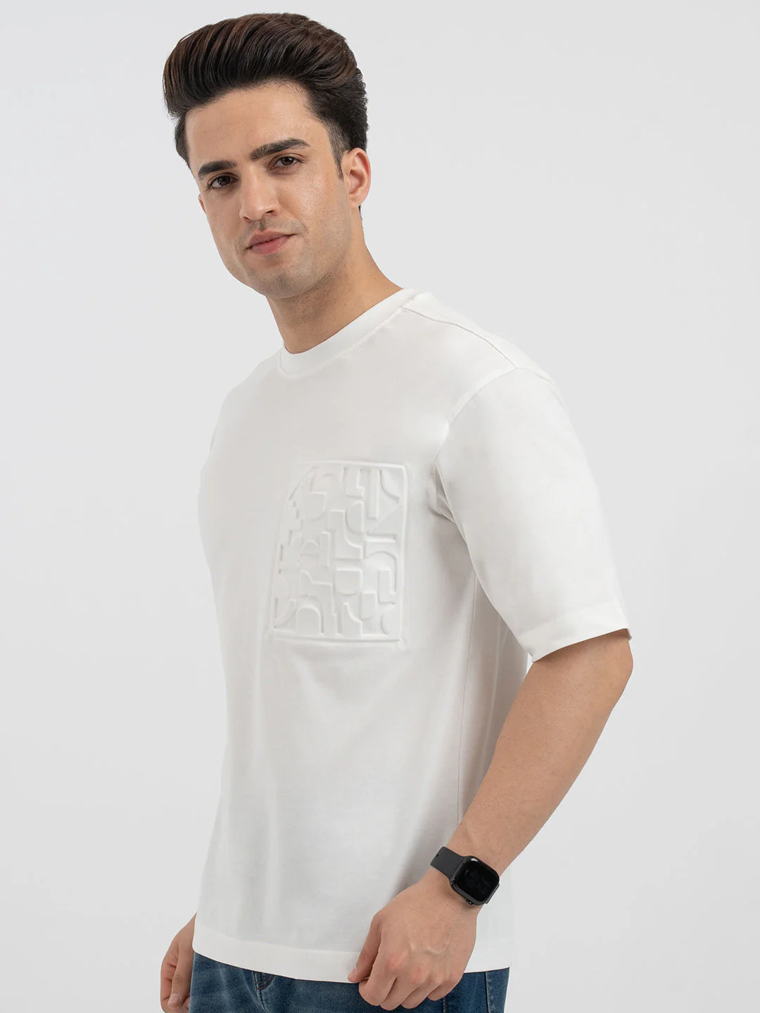 Red Tape White T-Shirt for Men - Image 2