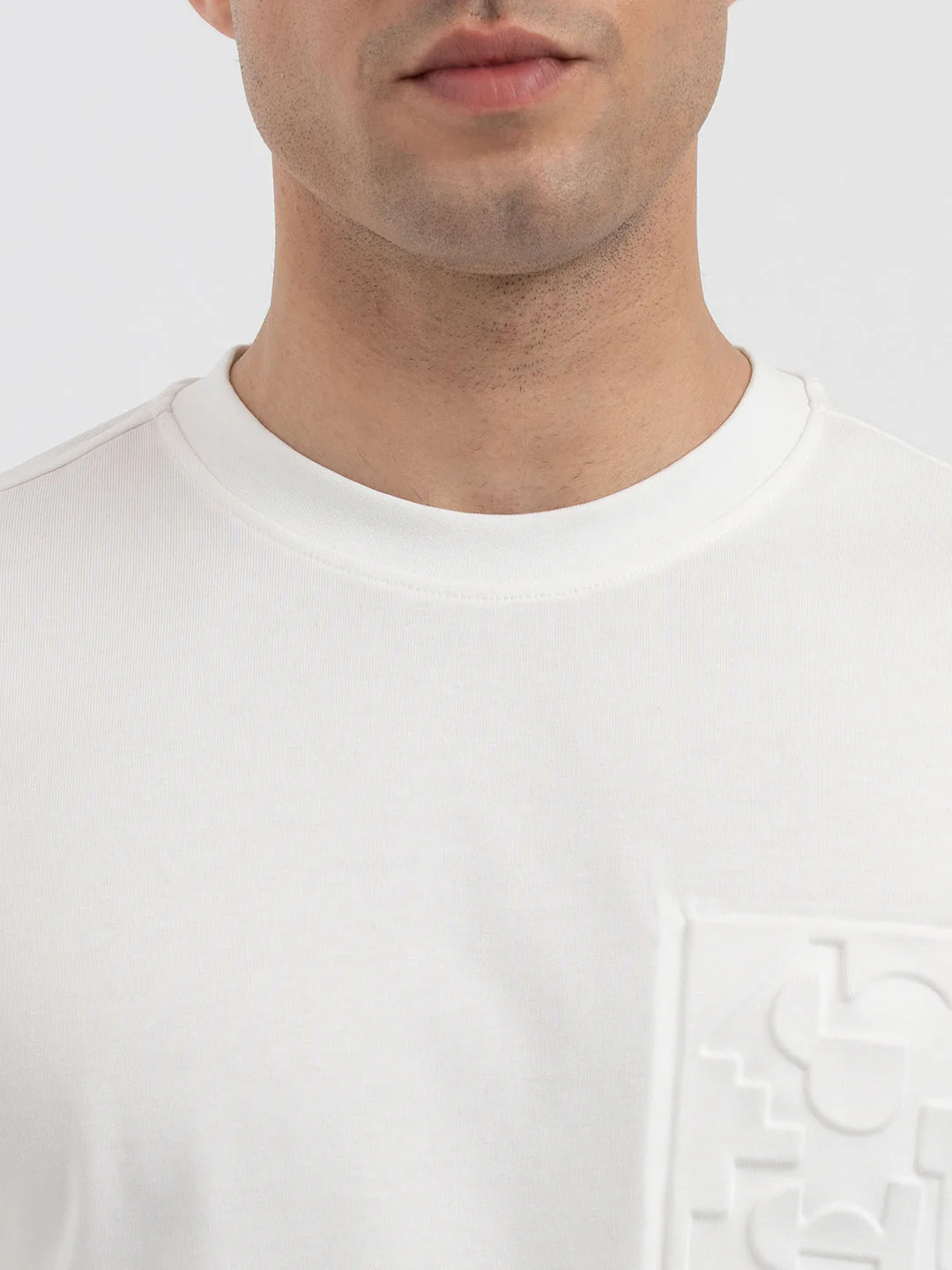 Red Tape White T-Shirt for Men - Image 4