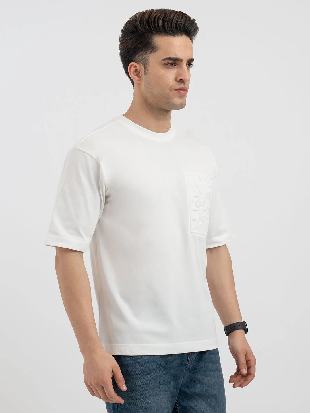 Red Tape White T-Shirt for Men - Image 6