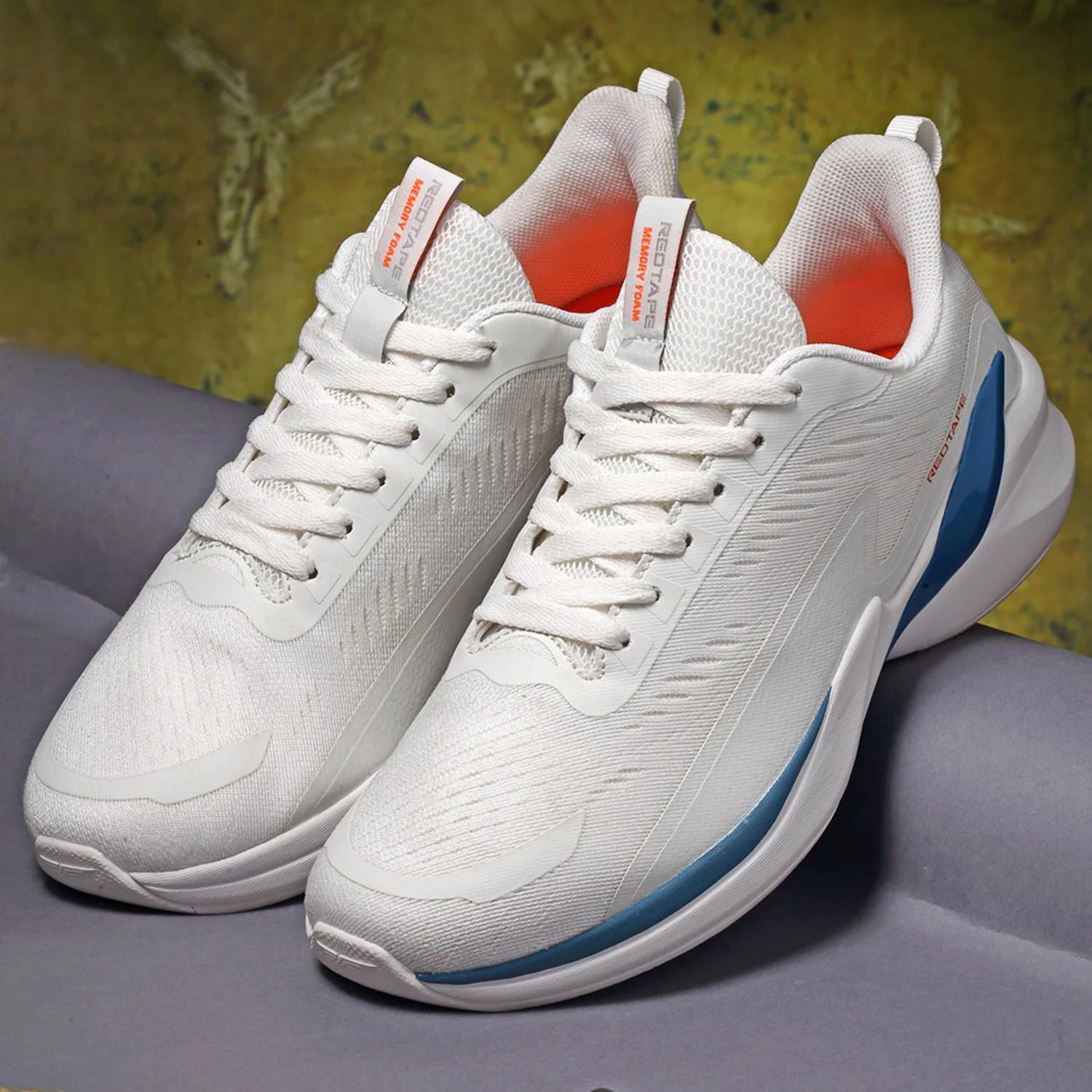 White Athleisure Sports Shoes for Men - Image 6