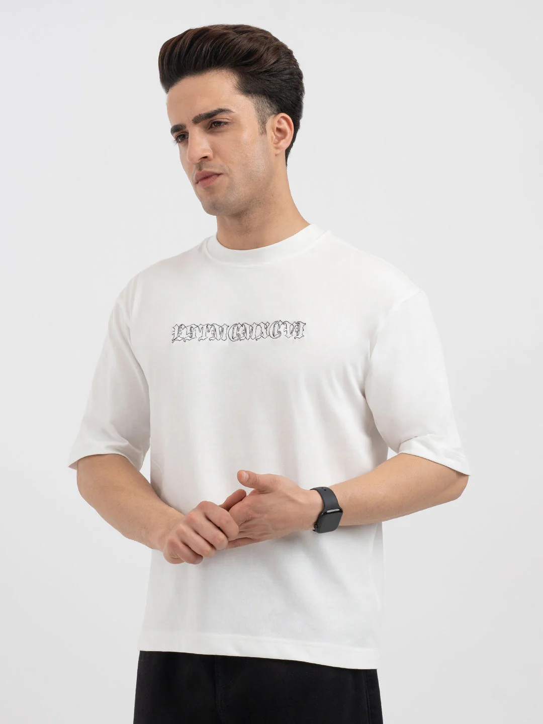 Red Tape White Graphic T-Shirt for Men - Image 2