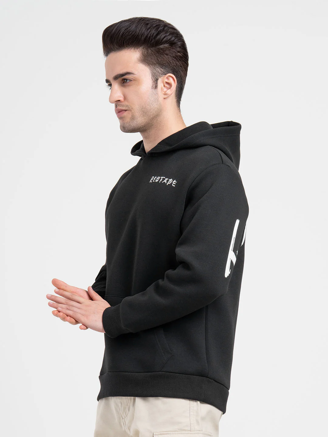 Winter Black  Hoodie for Men | Winter Graphic Streetwear - Image 4