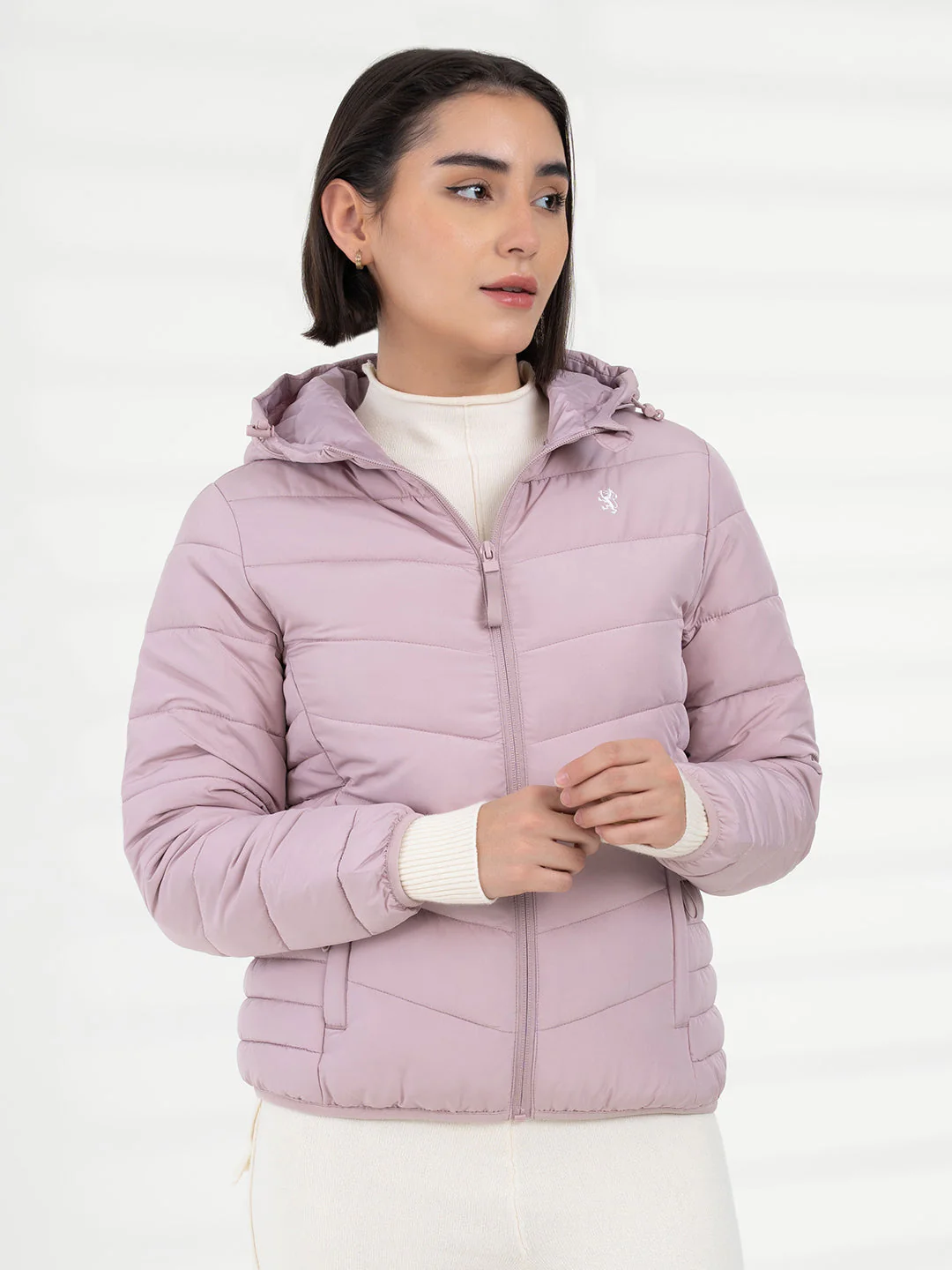 Women Dusty Pink Heatseal Jacket | Everyday Functional Wear - Image 3