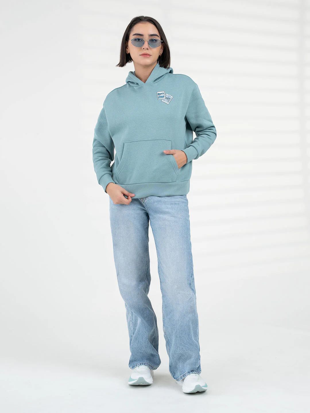Women Pastel Green Hoodie | Everyday Functional Wear - Image 6