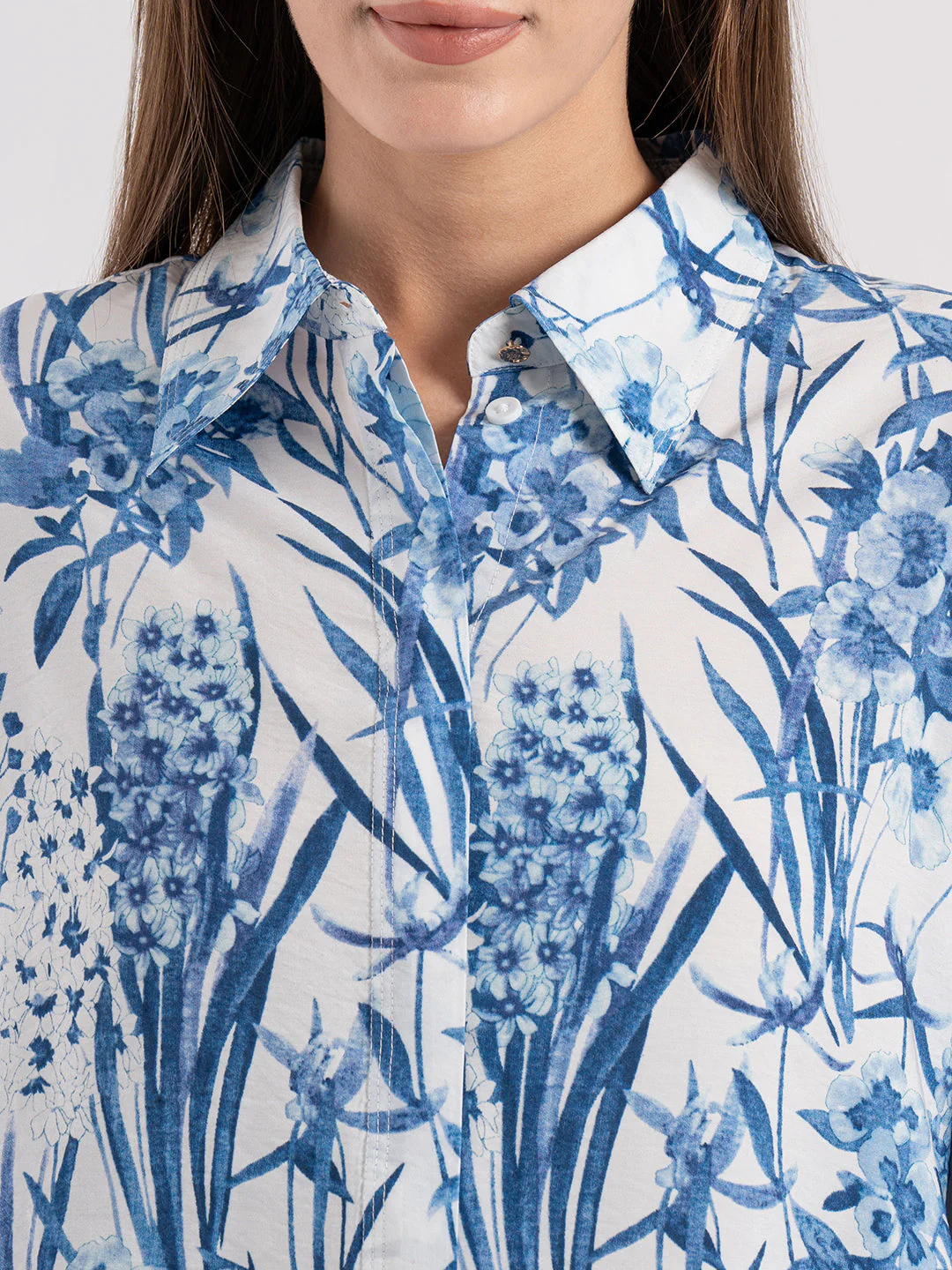 Women's Floral Print Full Sleeve Shirt - Image 4